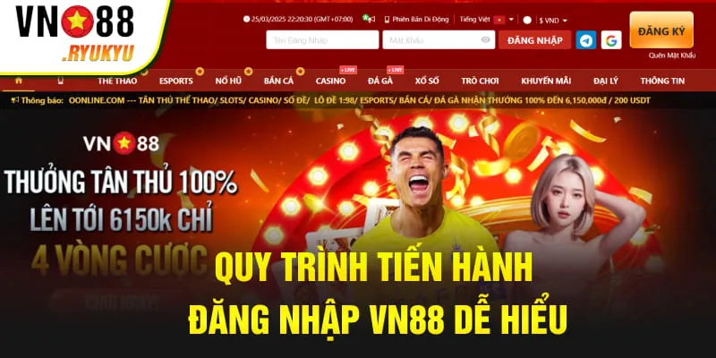 Quy trình tiến hành đăng nhập VN88 dễ hiểu